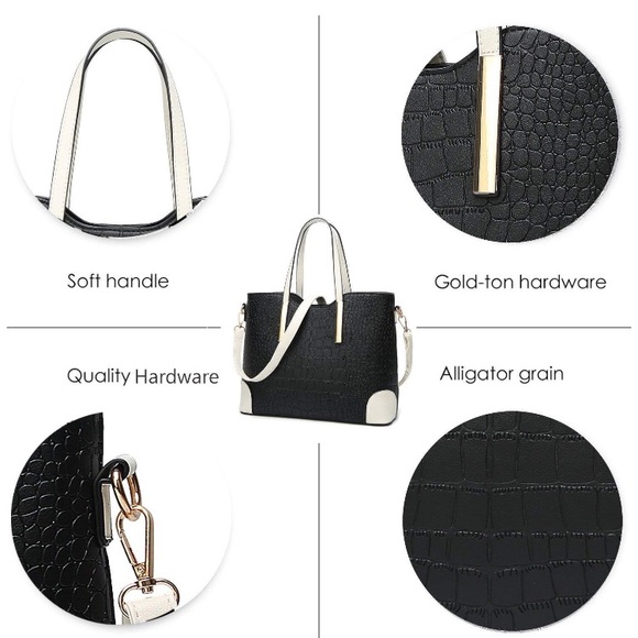 NWT Alligator Leather Maven Women Purse Wallet Set - Picture 2 of 6